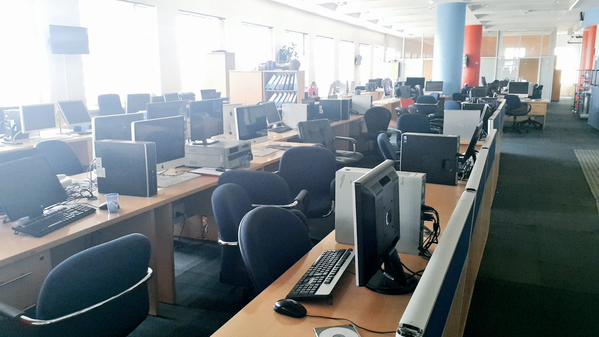Check Out How Empty The Newsroom Is After NTV, KTN and Citizen Switched Off