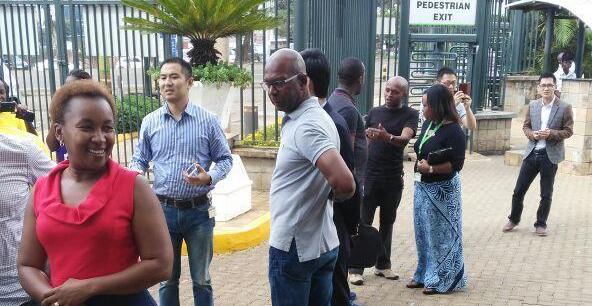 Bob Collymore Checking Out A Woman’s Behind