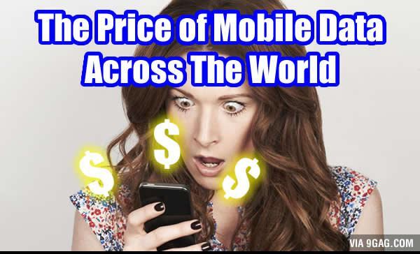 The Price of Mobile Data Across The World As Of 2015/2016