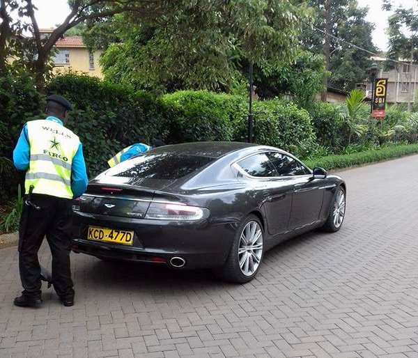Ahem… Aston Martin Rapide On The Roads Of Nairobi