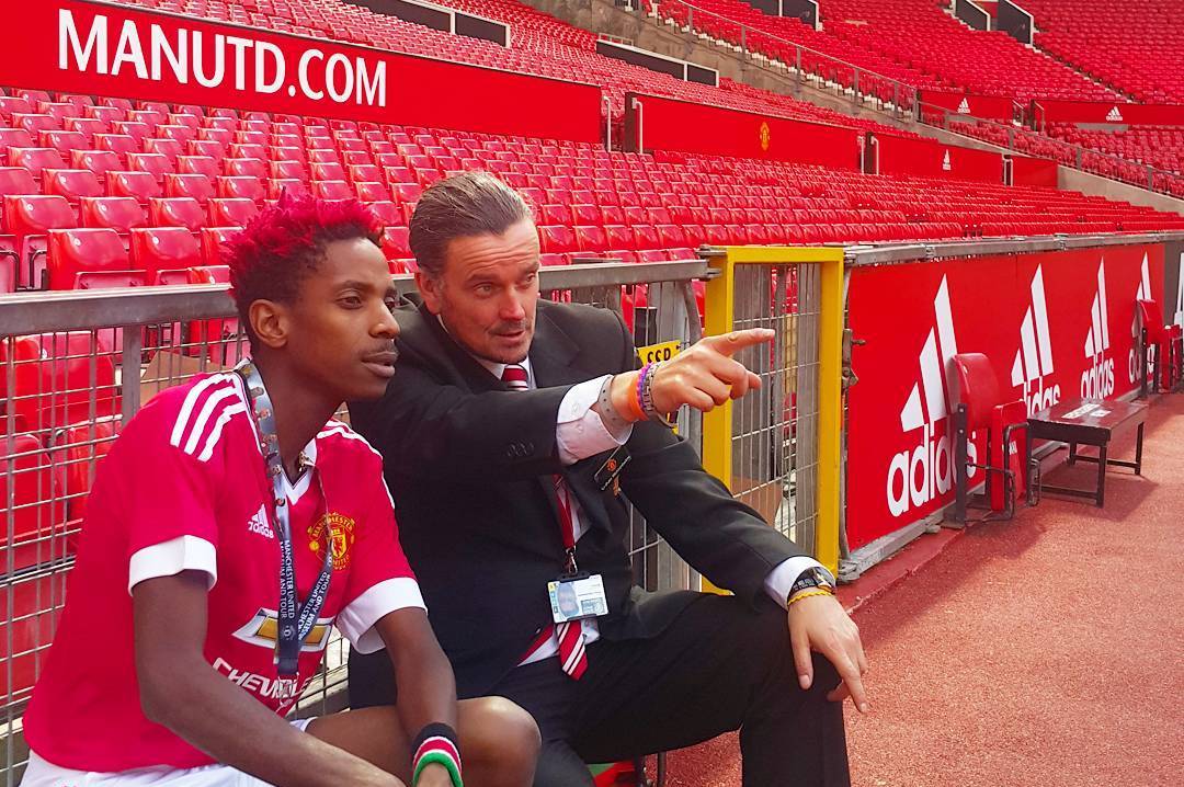 Eric Omondi Heads To Manchester United and Tries To Get Signed (PHOTOS)