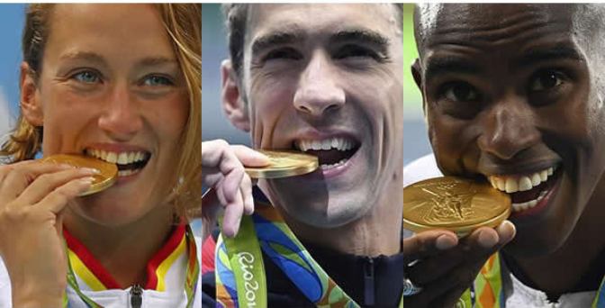 This Is Why Olympians Bite Their Medals In Photos
