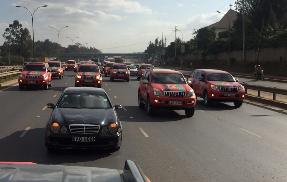 This Fleet Of Jubilee Vehicles Caught Everyone’s Eye In The Streets Of Nairobi