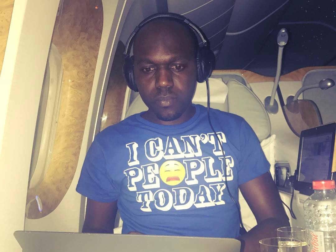 How Larry Madowo Got The Whole Business Class Section To Himself On A Flight