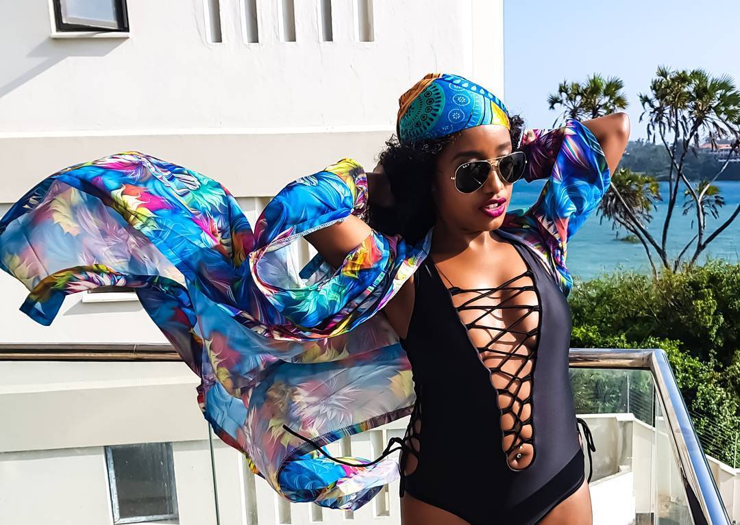 PHOTOS: Anita Nderu Looking Sizzling Hot In Black Swimsuit