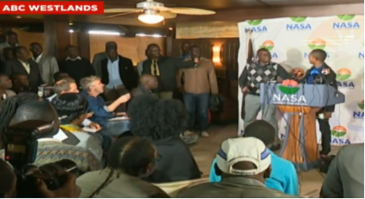 VIDEO: Babu Owino Fights To Have His Opinion Heard During NASA Press Briefing