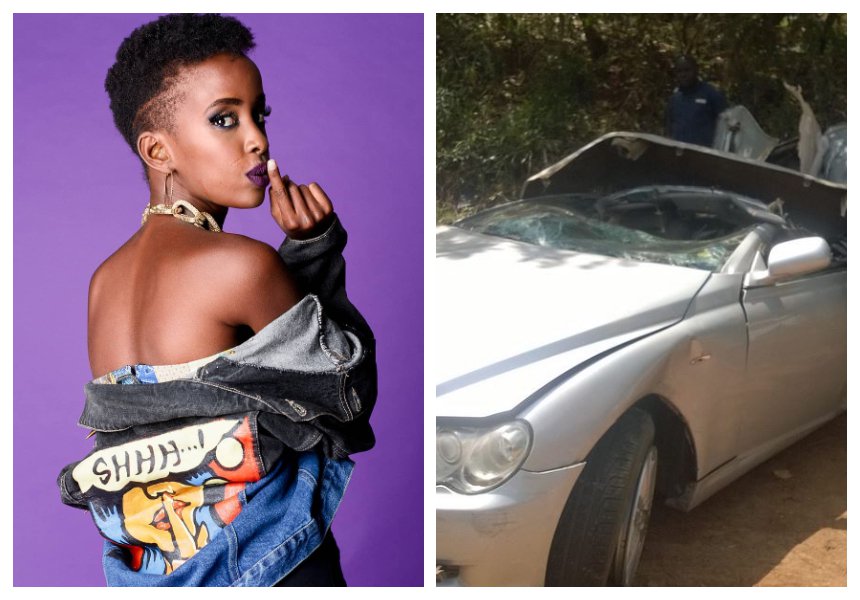 Rapper Wangechi Unveils Belly Scars She Got After Accident That Killed Her Bestfriend (PHOTOS)