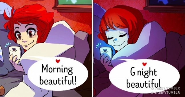 Artist Draws The Happiest and Saddest Things About Long Distance Relationships