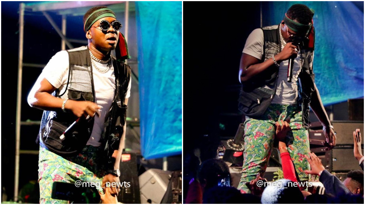 Wasafi Singer Lets Nairobi Ladies Grope His Mjulibeng While On Stage